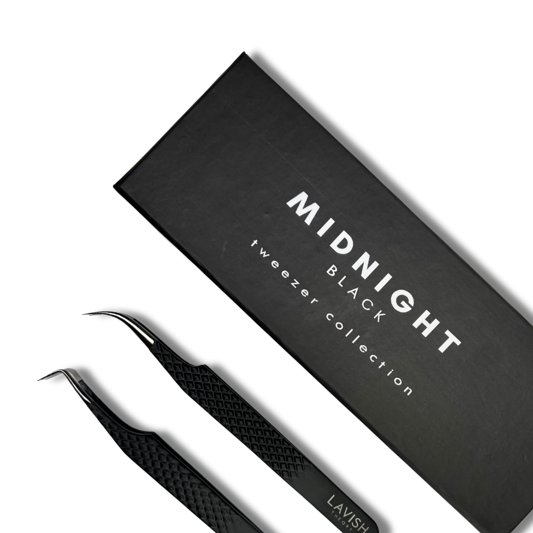 Midnight Black Tweezer Duo